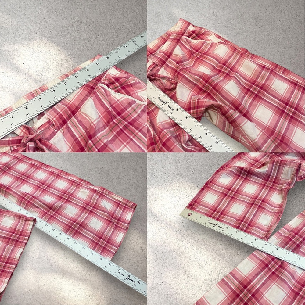 !! SOLD !! Old Navy Pink Low Rise Fit Plaid Pants - Picture 7 of 7